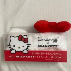 Crème x Hello Kitty Plush Spa Headband - Red